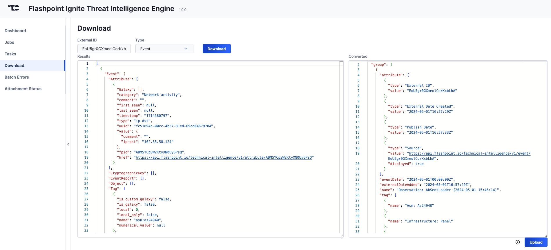 Figure 6_Flashpoint Ignite Threat Intelligence Engine Integration User Guide_Software Version 1.0