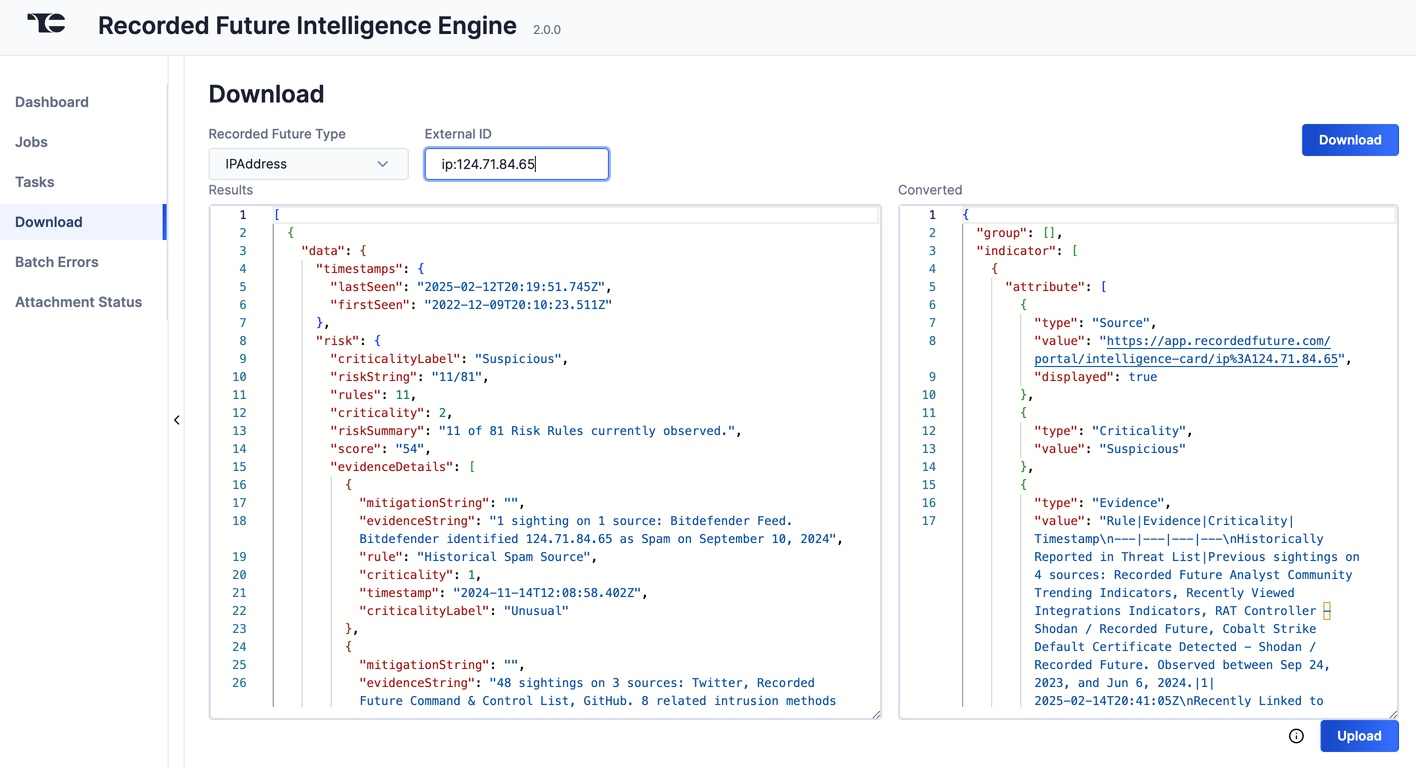 Figure 6_Recorded Future Intelligence Engine Integration User Guide_Software Version 2.0