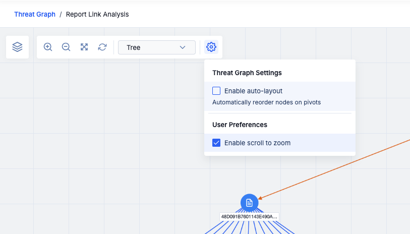 ThreatConnect 7.8 Release Notes_Threat Graph Disable Auto Layout