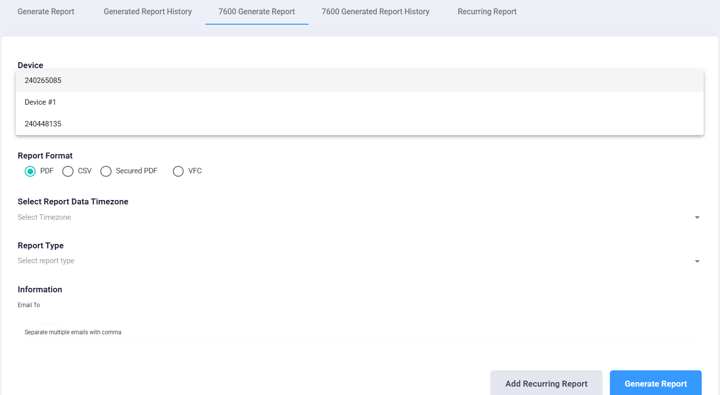 Monitoring Reports