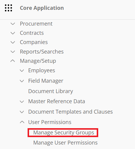 Manage Security Groups