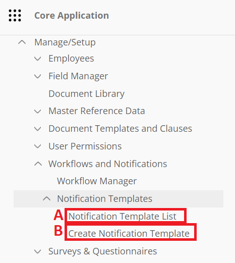 Where to find Notification Templates