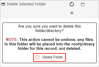 Delete Selected Folder