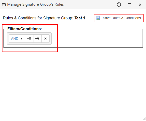 Signature Group Rules