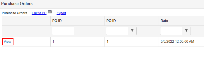 Click View on the table in order to view a record of the table