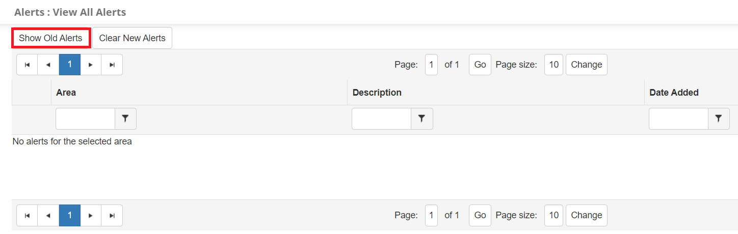 Show Old Alerts