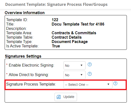 Signature Process Template 