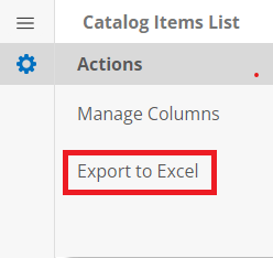 Export to Excel