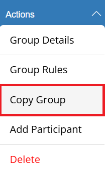 Copies the group and settings associated with the approval group.