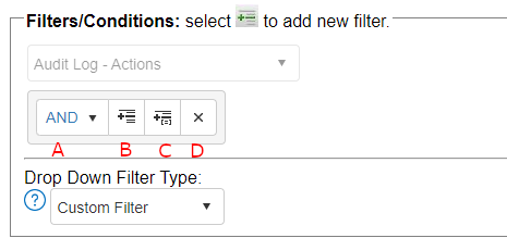 Filter Buttons and dropdown