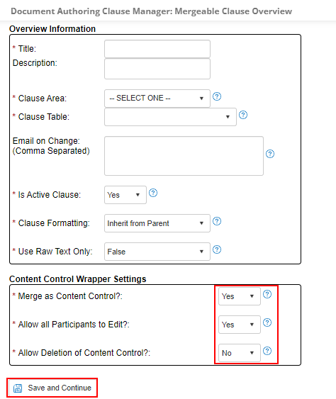 Mergeable Clause Overview