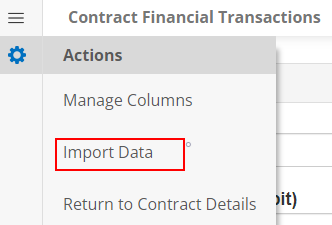 Import Financial Data