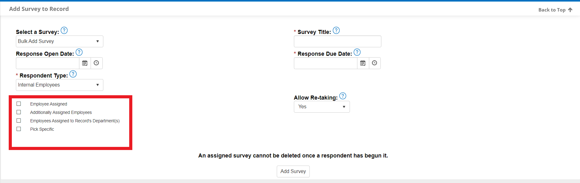 Employee Assignment Types