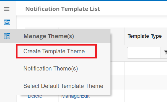 Create Template Theme