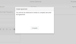 Continue Adobe Acrobat Signing