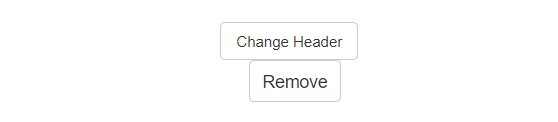 Change Header option