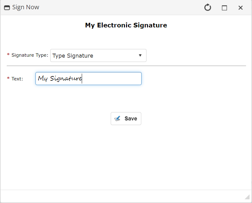 Type Signature