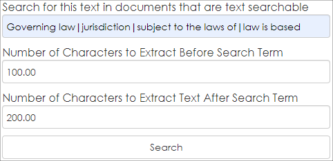 Search Text configuration