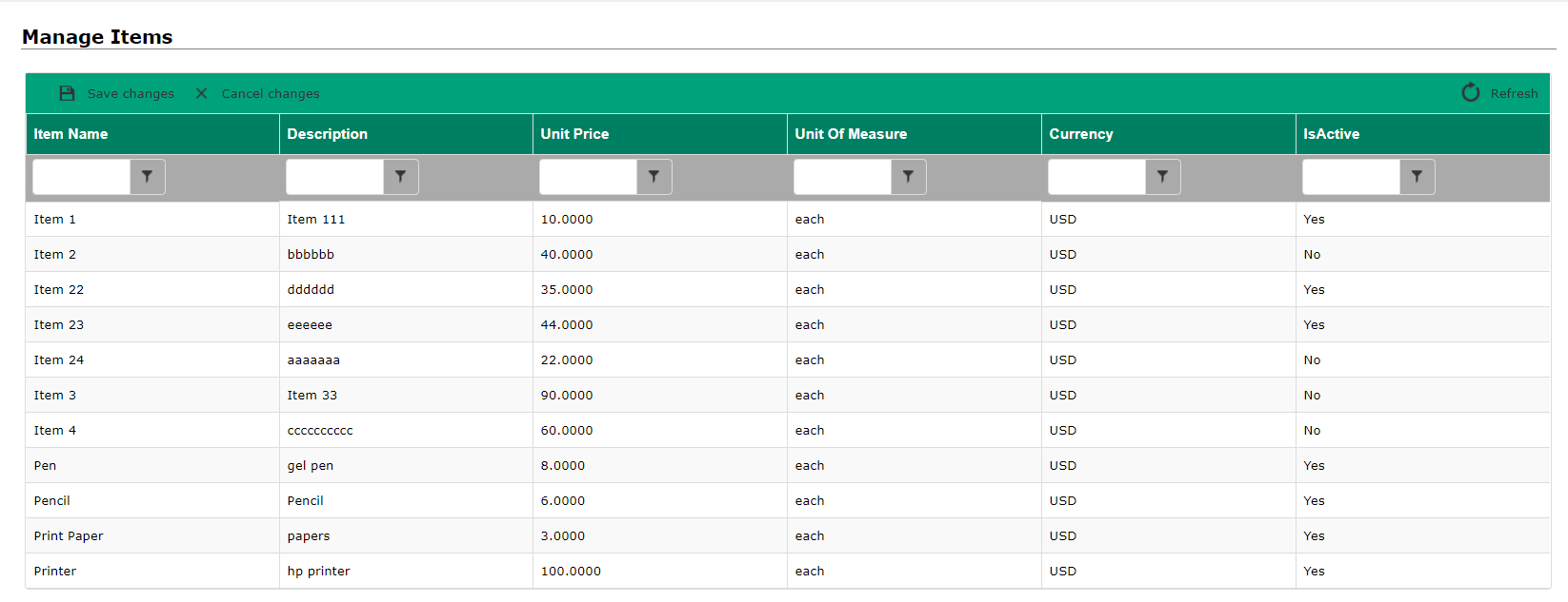 Graphical user interface, table  Description automatically generated