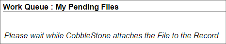 CobbleStone attaches the file