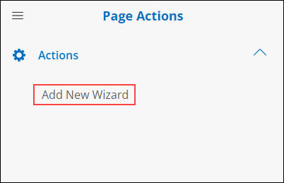 User Graphic Interface Description Side Menu Add New Wizard