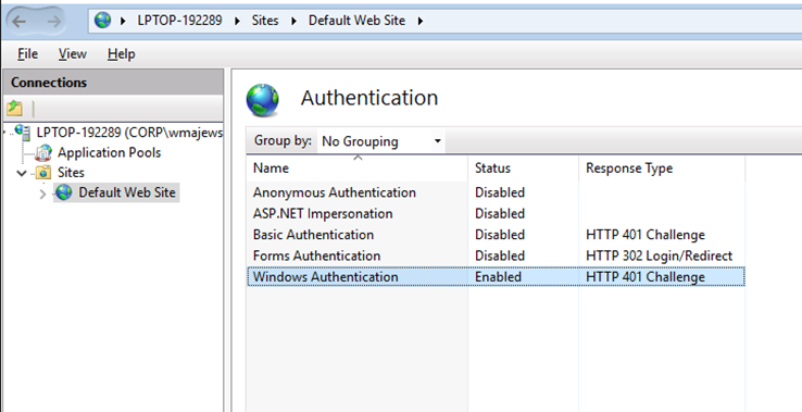 Changing Login method to Active Directory  ex.2