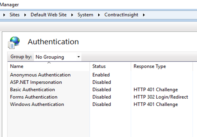 Enable Anonymous Authentication and Disable Windows Authentication ex. 2