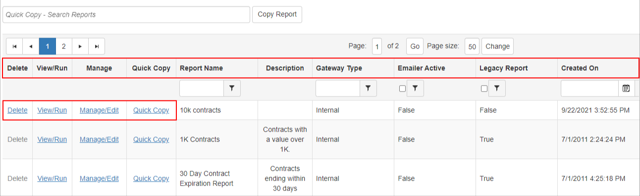 My Ad-Hoc Report Grid