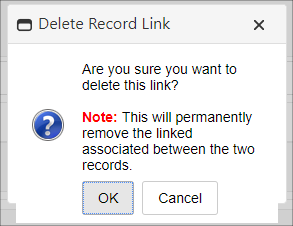 Delete Record Link