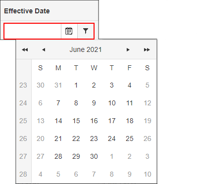 Filter by Date column