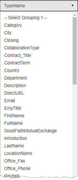 Select primary field