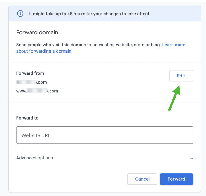 Google Domain Forwarding