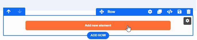 Add Section, row and element