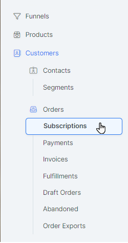 Subscription Orders