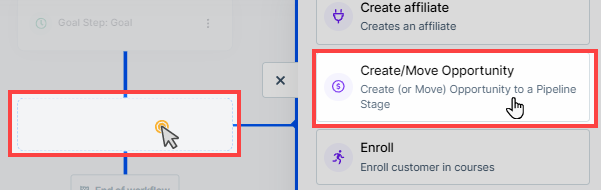 Add Create / Move Opportunity Step