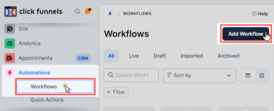 adding a new workflow