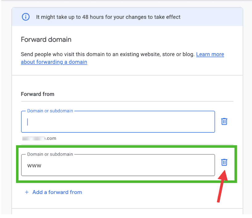 Google Domain Forwarding