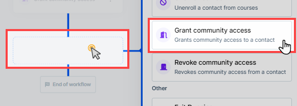 Add Grant Community Access Step