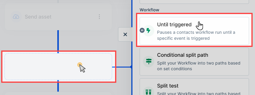 A workflow is created