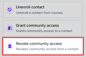 Revoke Community Access Step