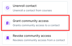 Grant Community Access Step