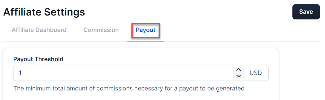 Managing Payout Settings