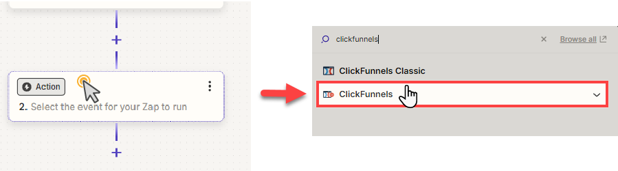 Select ClickFunnels