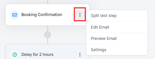 Email Step Settings