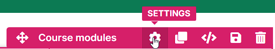Course Module Settings
