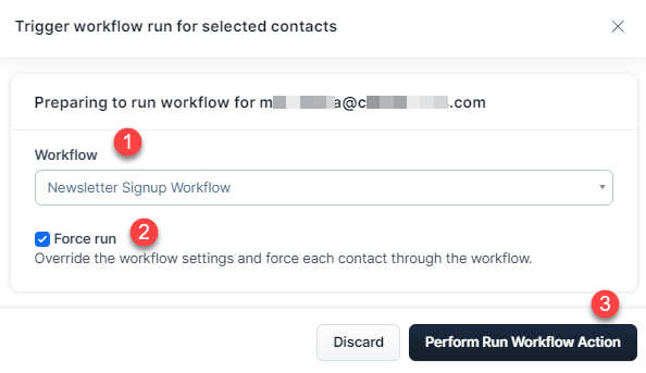 Select Workflow and Run