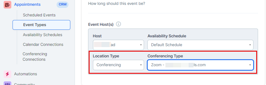 Adding Conferencing Connection