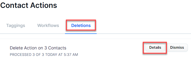 Deletion Details