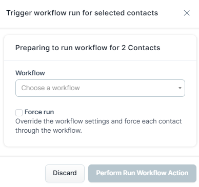 Select Workflow and Run