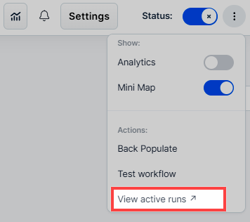 View Active Runs